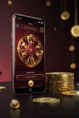 Smartphone mit Casino-App